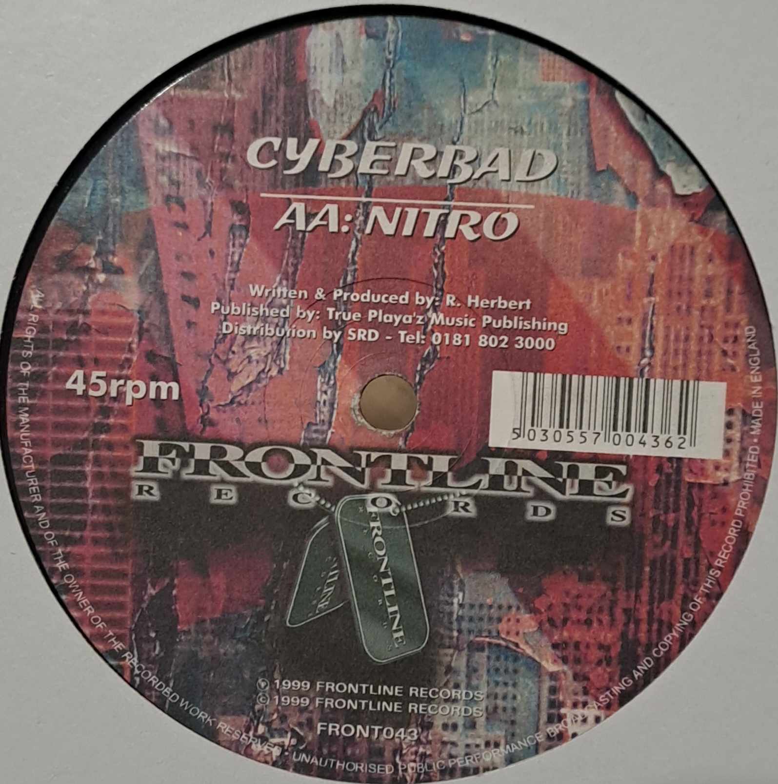 Frontline Records 043 - vinyle Drum & Bass